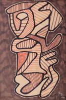 Jean Dubuffet LA PLEUREUSE Drawing - Sold for $16,490 on 10-10-2026 (Lot 129).jpg
